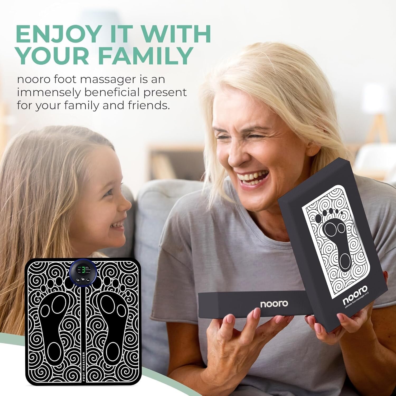 Soothing Portable Foot Massager: 15-Minute Session with 6 Massage Techniques