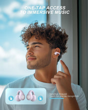 Load image into Gallery viewer, Wireless Bone Conduction Headphones - Lightweight &amp; Comfortable Earbuds - Purple