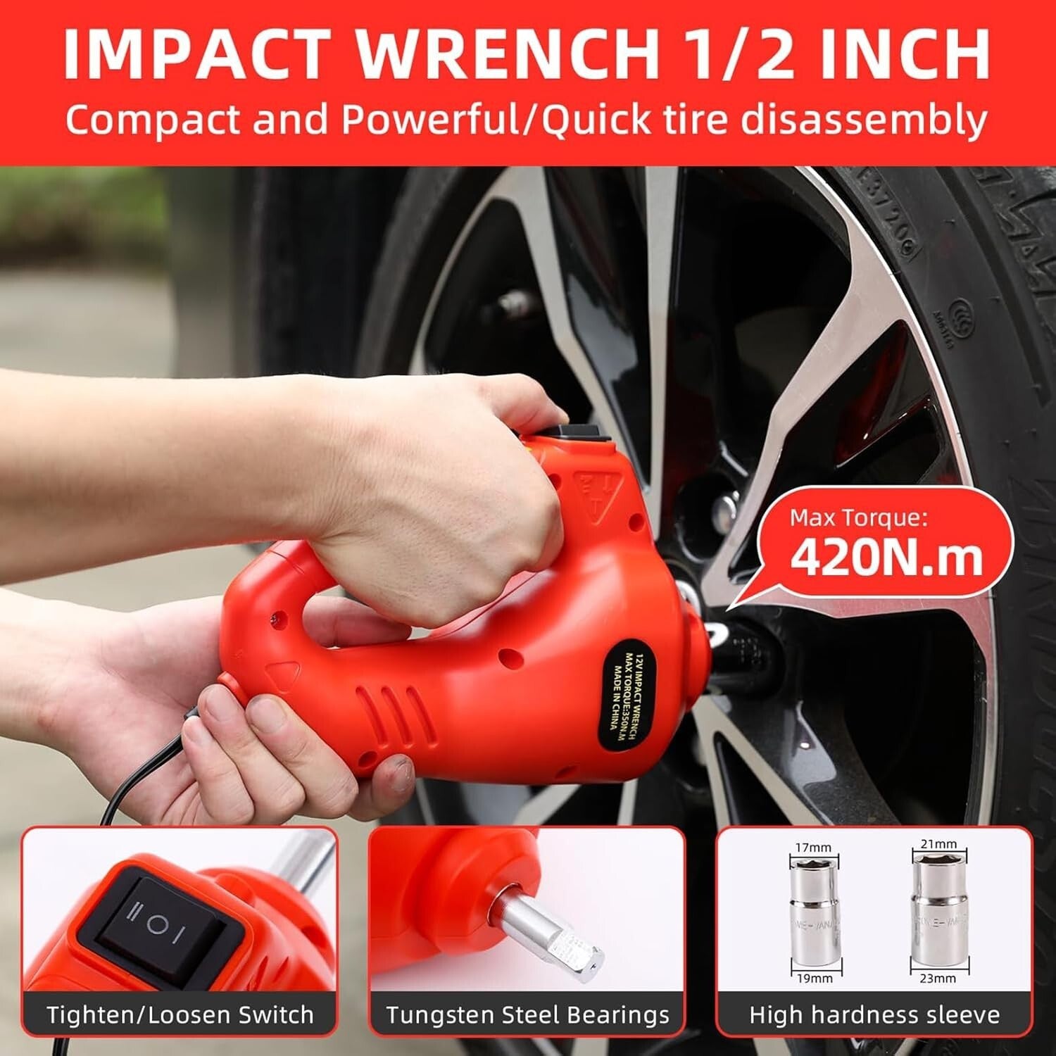 Professional Electric Hydraulic Jack with Built-in Inflator – Ultimate Car Tool