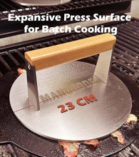 Load image into Gallery viewer, 9-Inch Grill Press: Searing Panini, Steak &amp; Chicken with Ease - Safety Handle
