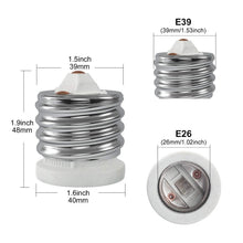 Load image into Gallery viewer, Reliable E39 to E26 Socket Reducer, 200℃ Heat-Resistant Ceramic Adapter, 10-Pack