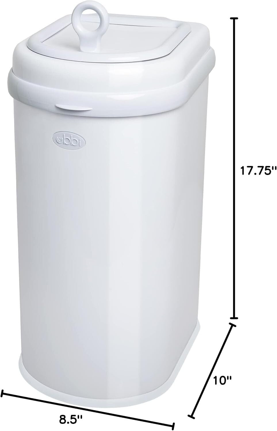 Premium 13-Gallon Pet Waste Pail with Safety Lock and Litter Scoop for Cats