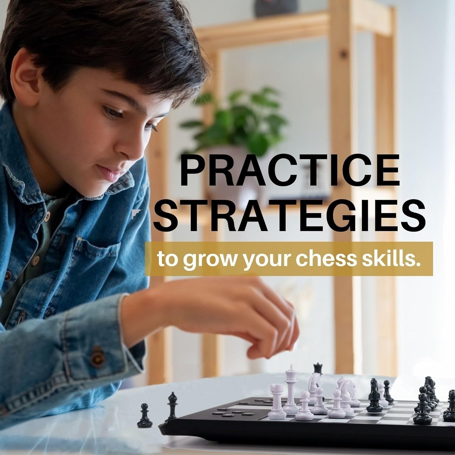 Portable Smart Chess Board with Magnetic Pieces - Perfect for Learning & Play