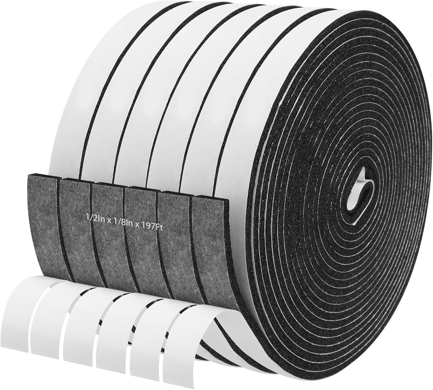 Customizable Foam Insulation Tape - Durable 197ft Weather Stripping for Home Use