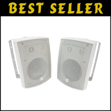 Load image into Gallery viewer, Durable 5.25” 3-Way Speakers for Indoor &amp; Outdoor Use - Elegant White Finish