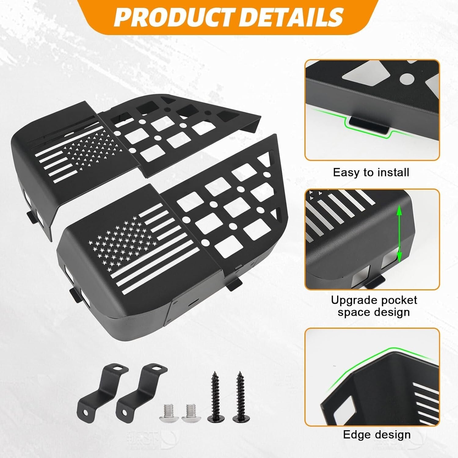 Upgrade Your Jeep: Molle Panel Rear Door Storage Box for Wrangler JL (2018-2024)