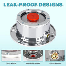 Load image into Gallery viewer, Sleek 3434009 Trailer Hub Caps With Extra Rubber Plugs - Bolt-On Installation