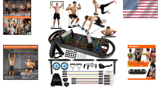 Durable Push Up Board for Muscle Training - Supports 300 lbs, Lightweight Design