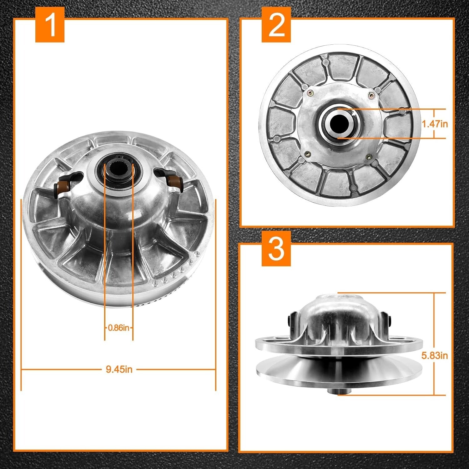 High-Quality Primary & Secondary Clutch Kit with Puller for Polaris UTVs 2014+