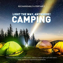 Load image into Gallery viewer, Portable 1200 Lumen Waterproof Handheld Spotlight with 12V Car Charger