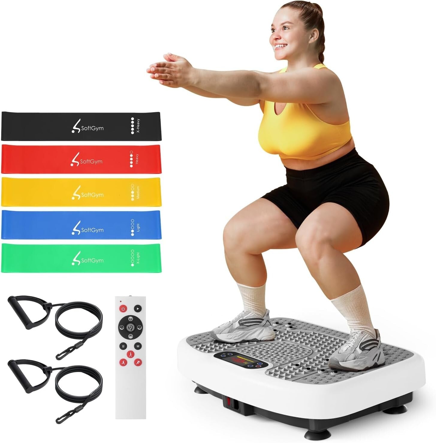 Efficient Vibrating Plate for Home Workouts - 400 lbs Capacity & Non-Slip Design
