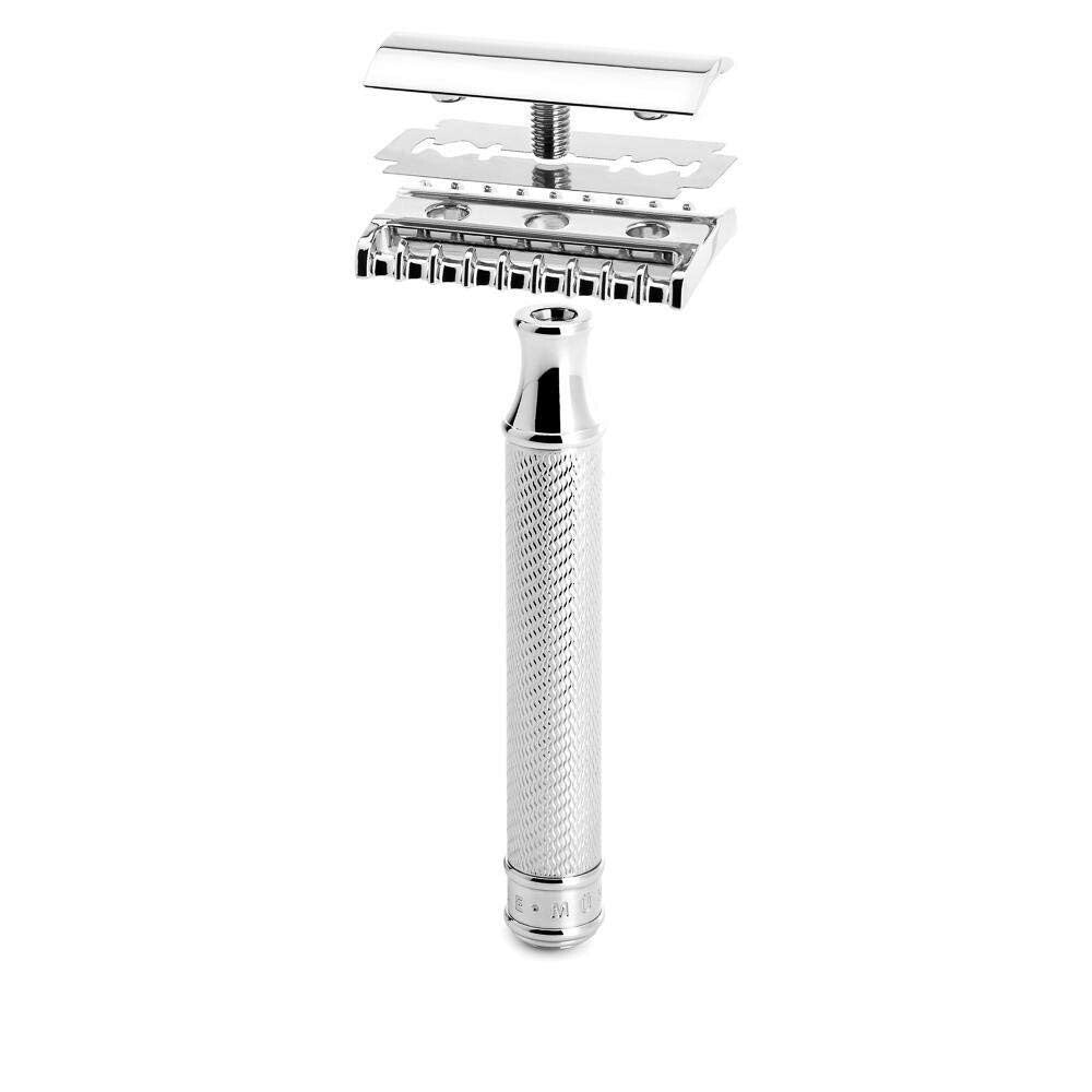 Barbershop Quality Double Edge Razor with Classic Open Comb for Everyday Use