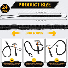 Load image into Gallery viewer, 24-Pc Adjustable Tool Lanyard Set with Aluminum Buckles for Safety &amp; Convenience