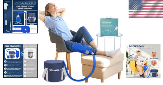 Ergonomic Cold Therapy System with 7 Programs for Knee Pain Relief and Swelling