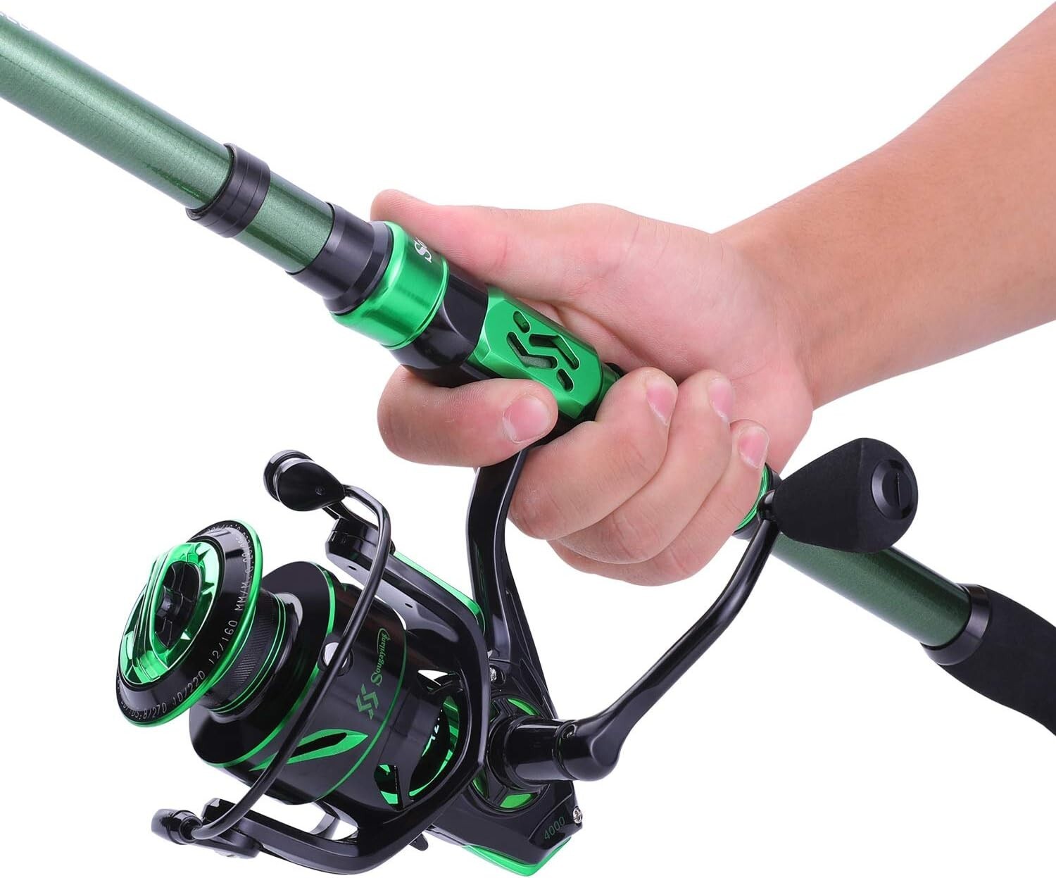 Lightweight 5.91ft Fishing Rod & Spinning Reel Kit with Carrier Bag - Ideal Gift