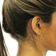 Load image into Gallery viewer, Premium 14k Solid Gold Hoop Earrings - Lightweight &amp; Versatile for All Styles
