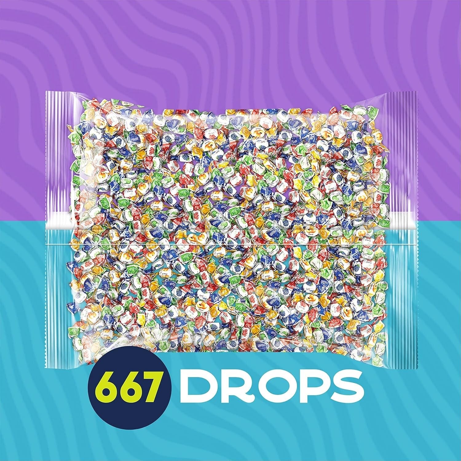 Bulk Pack of 4 Delicious Fruit Drops - 2.2lbs of Assorted Candies to Enjoy