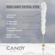Load image into Gallery viewer, Individually Wrapped Silver Rock Candy Sugar Sticks – Perfect for Celebrations