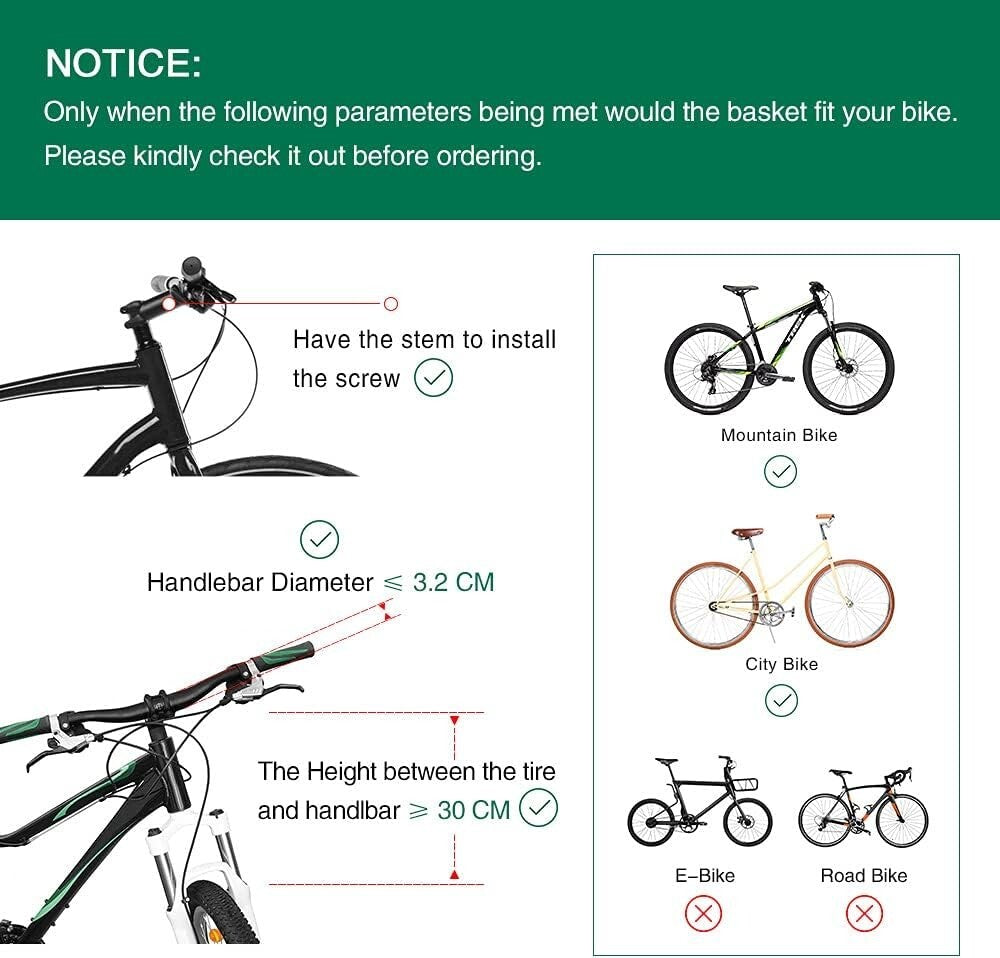 Quick-Release Pet Carrier Bike Basket - Durable, Stylish, and Versatile