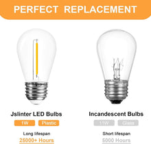 Load image into Gallery viewer, Energy-Efficient 48-Pack Edison LED Bulbs: Shatter-Resistant Outdoor Lighting