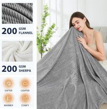 Load image into Gallery viewer, ETL Certified Plush Electric Blanket 72"x84" - Over-Heat Protection for Safety