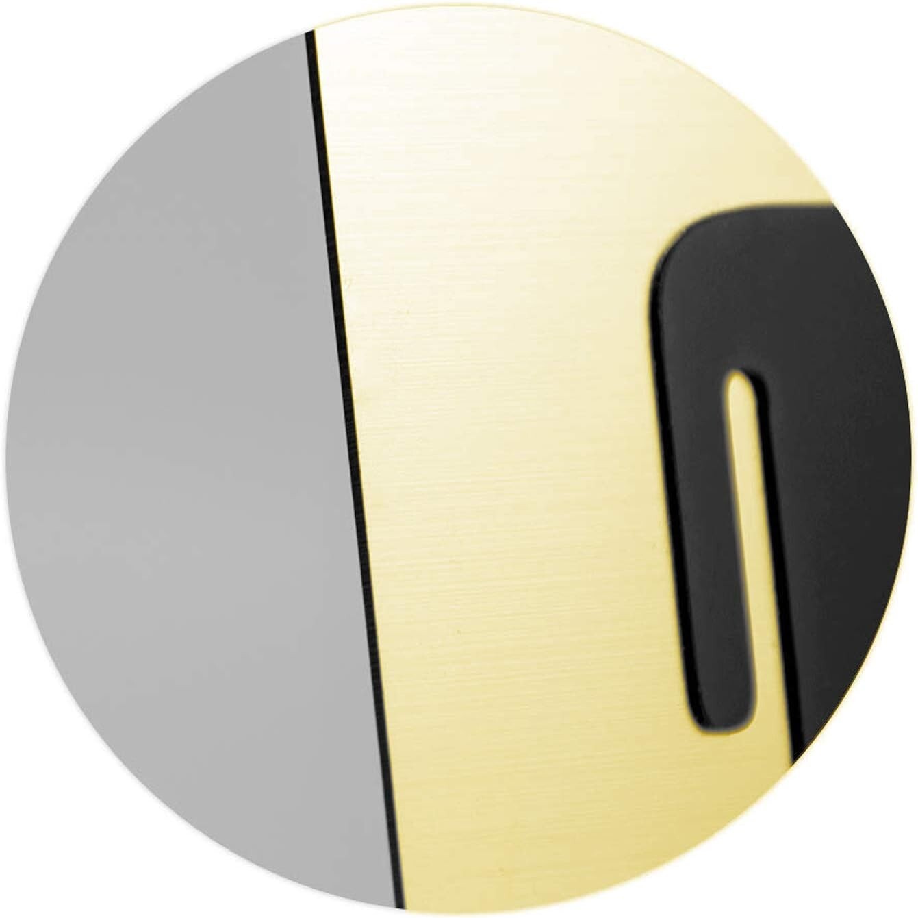 Durable Gold Acrylic Restroom Signs Set - 6" x 9" with Braille Accessibility