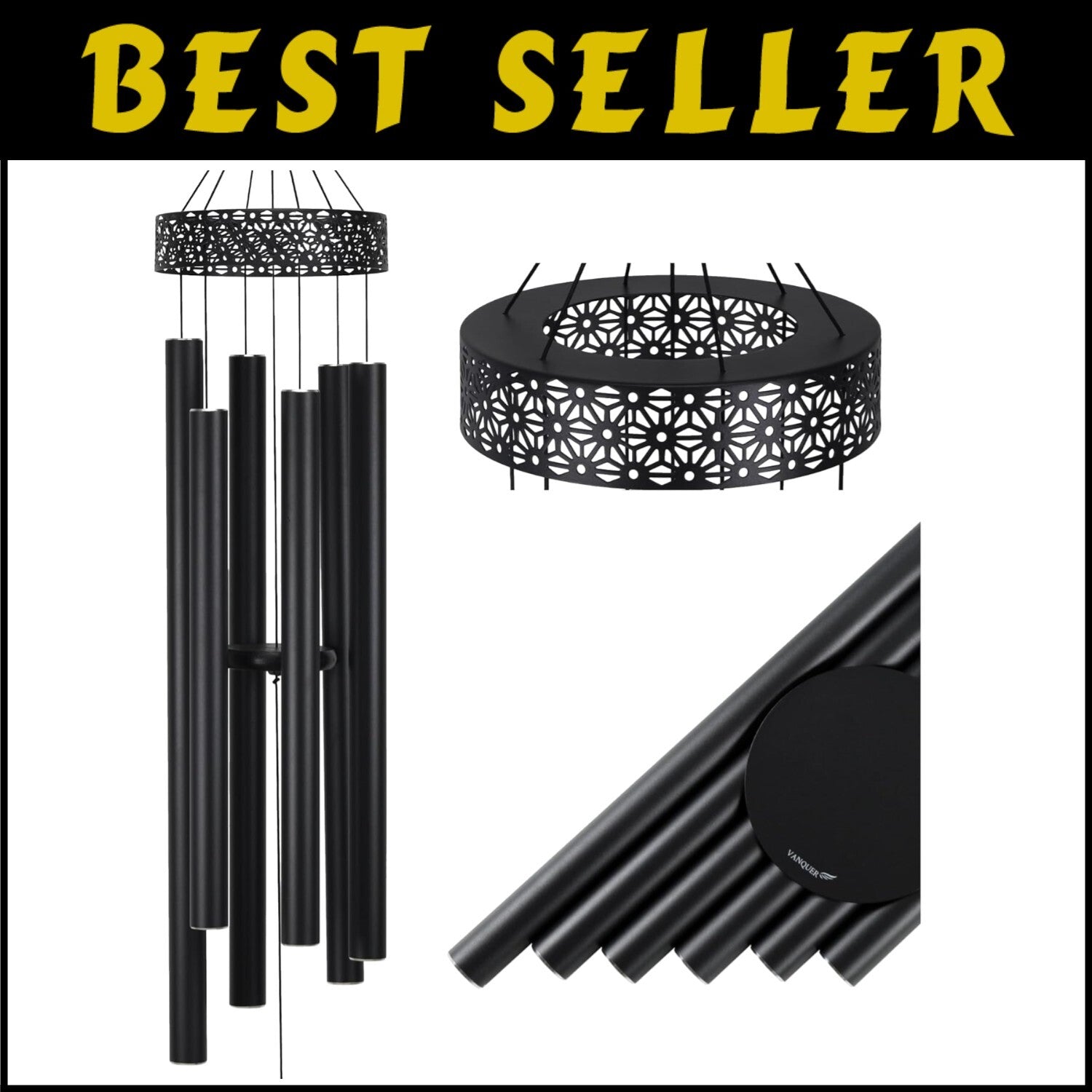 Deep Tone Memorial Wind Chimes - Extra Large 58'' Outdoor Gift for Loved Ones