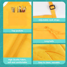 Load image into Gallery viewer, Durable Kids Chef Aprons Set in 12 Colors - Perfect for Cooking Parties and Arts