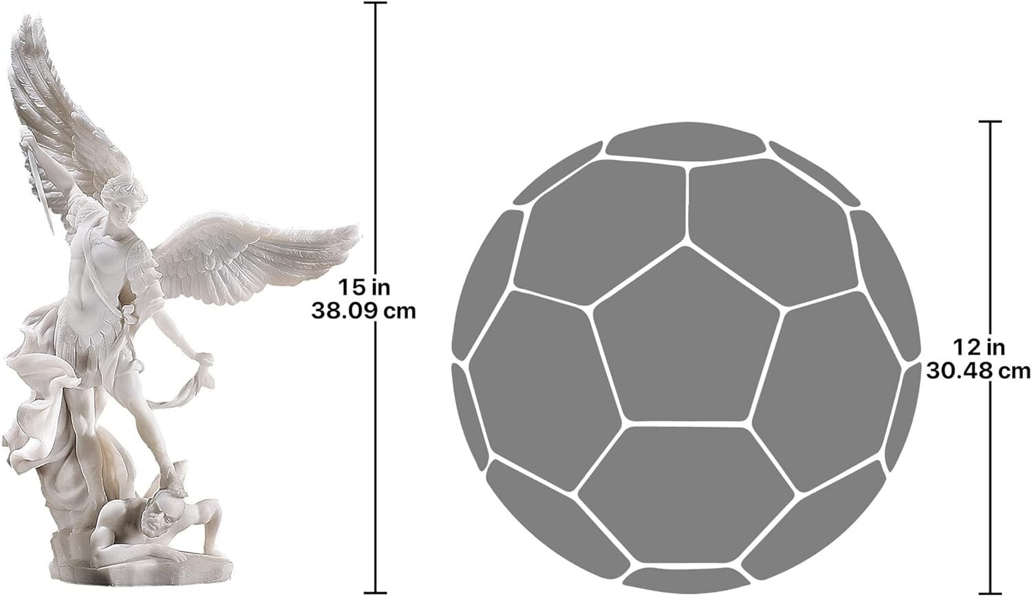 Exquisite St. Michael the Archangel Sculpture - Perfect for Home or Garden