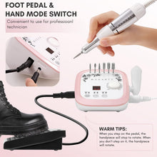 Load image into Gallery viewer, High-Speed Nail Efile Machine with Adjustable RPM and Professional Accessories
