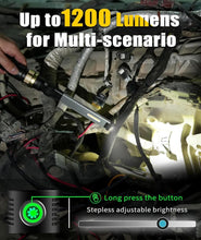 Load image into Gallery viewer, Versatile 1200 Lumens Rechargeable Work Light with Magnetic Base &amp; 360° Rotation