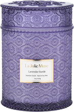 Load image into Gallery viewer, Eco-Friendly Lavender Suede Candle - Long Burning Luxury for Home Aromatherapy