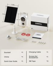 Load image into Gallery viewer, Magnetic Mount Wireless Outdoor Camera - 2K Solar Powered &amp; IP66 Waterproof