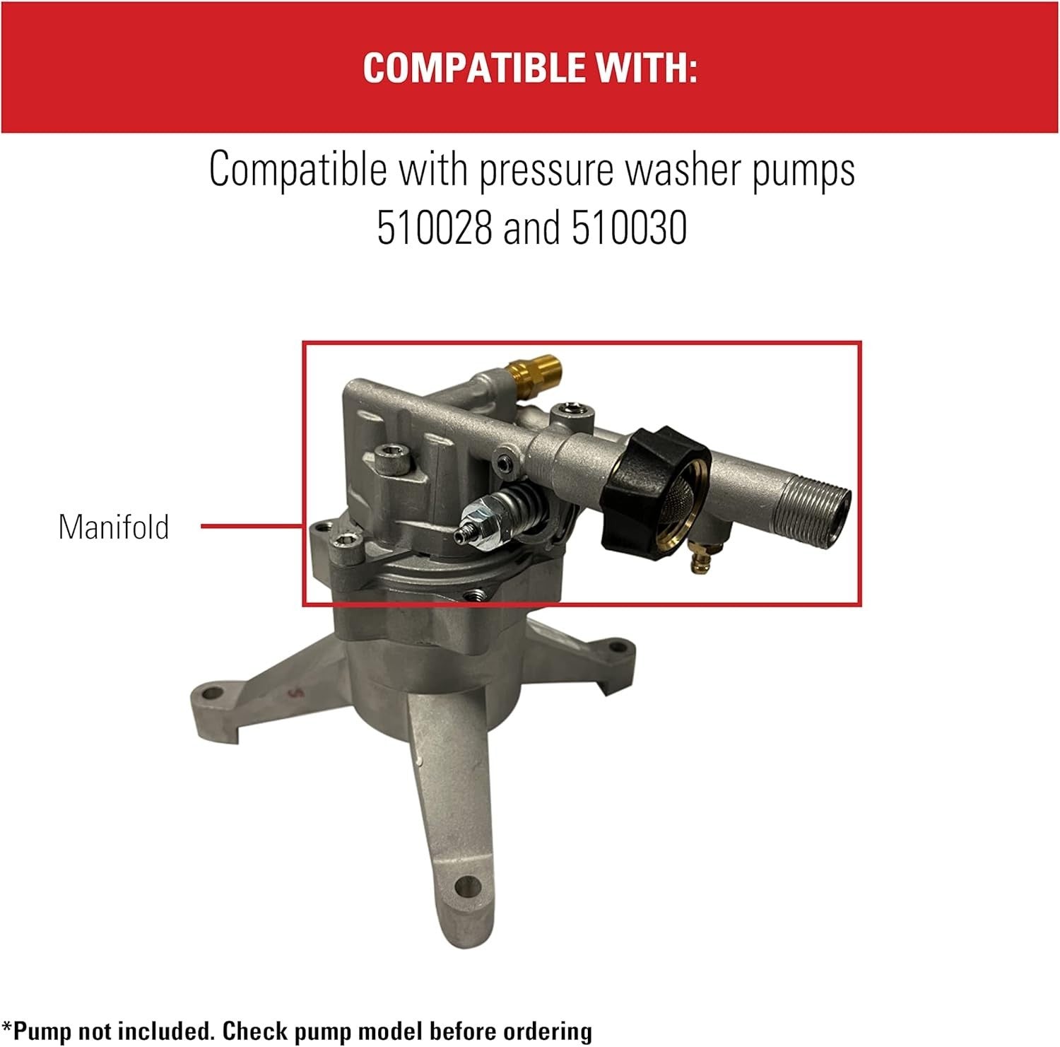 Durable OEM Cleaning Manifold with Valves for 510028 & 510030 Pressure Washers