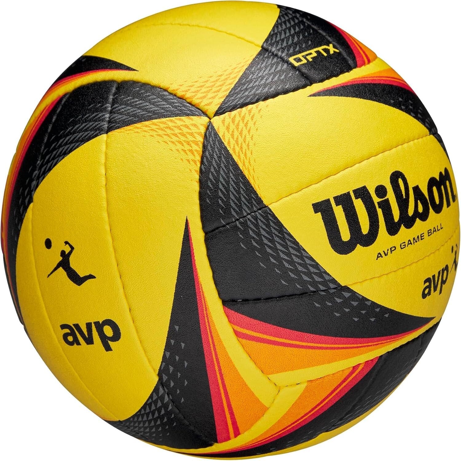 Lightweight AVP Game Volleyball - Official Yellow/Black for Competitive Play
