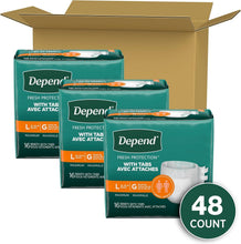 Load image into Gallery viewer, Maximum Absorbency Incontinence Underwear, Large, 48 Count, Unisex Protection