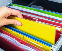 Load image into Gallery viewer, Heavy Duty Hanging File Folders - 60 Pack with 3-Inch Expansion &amp; Premium Hooks