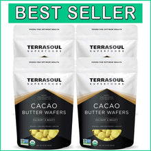 Load image into Gallery viewer, Cold-Pressed Organic Cacao Butter Wafers 4 Lbs - Ideal for Keto &amp; Vegan Diets