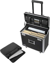 Load image into Gallery viewer, Mobile Legal File Case with Combination Lock - 14.5x13.5x11, Travel-Friendly