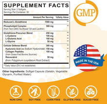 Load image into Gallery viewer, Enhanced Absorption Liposomal Glutathione Softgels – 1500mg of Antioxidant Power