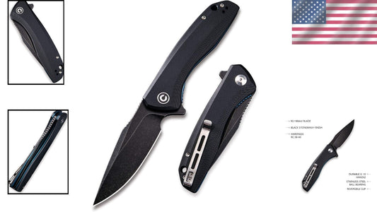 Durable Outdoor Folding Knife 3.5” Blade – Lightweight and Water-Resistant