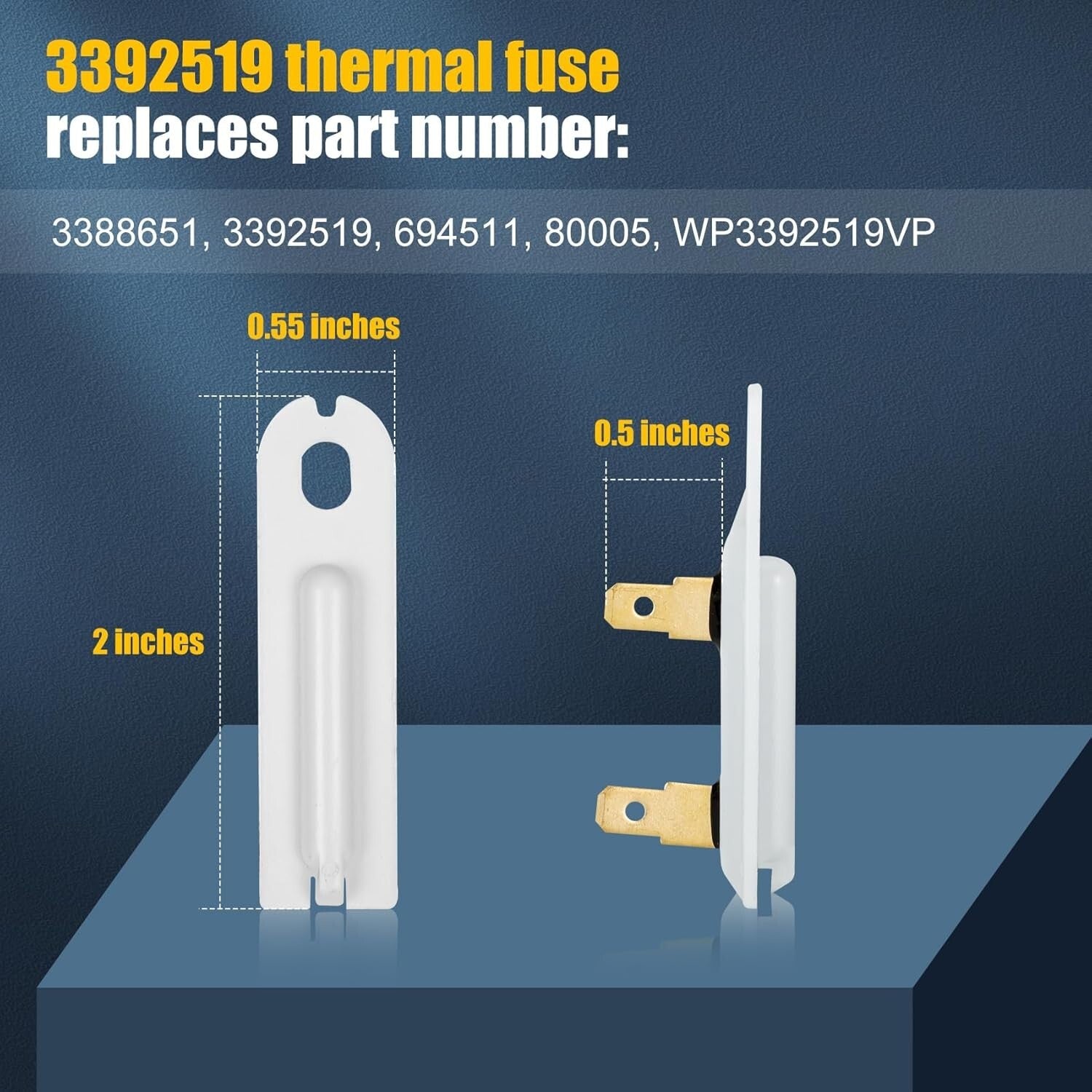 8544771 Dryer Heating Element & Thermal Fuse Kit - Compatible with Major Brands