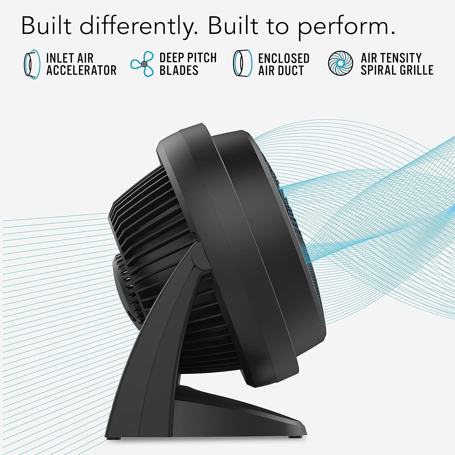 630 Mid-Size Whole Room Air Circulator Fan - 3-Speed, Adjustable Tilt & Quiet