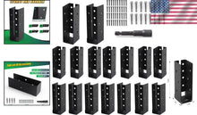 Load image into Gallery viewer, Professional-Grade Concealed Joist Hangers 2x6 - Heavy-Duty Black Steel Pack