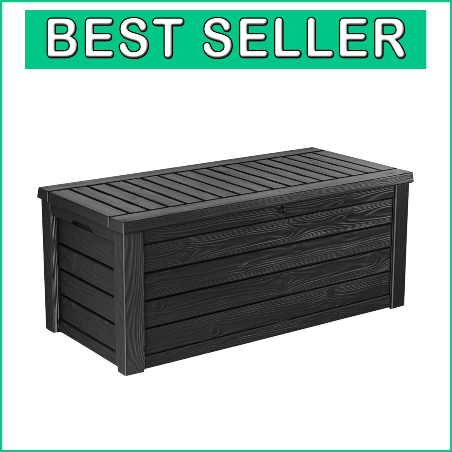 Elegant Lockable Outdoor Storage Box & Bench - 150 Gallon Waterproof Design