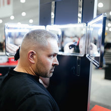 Load image into Gallery viewer, LED Lighted 3-Way Mirror with Free App - Your Ultimate Self-Cut Companion