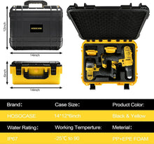 Load image into Gallery viewer, Impact Drill Case for Dewalt Tools: IP67 Waterproof with Removable Foam Inserts