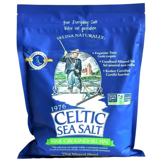Versatile 5lb All-Natural Fine Ground Sea Salt - Gluten-Free and Paleo-Friendly