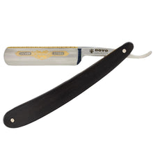Load image into Gallery viewer, Luxury Straight Razor with Carbon Steel Blade &amp; Ebony Handle - 24K Gold Accents
