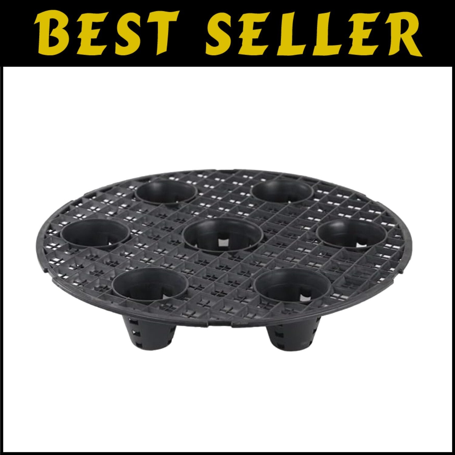 16-Inch Pot Elevators - 6-Pack of Durable Plant Risers for Optimal Drainage